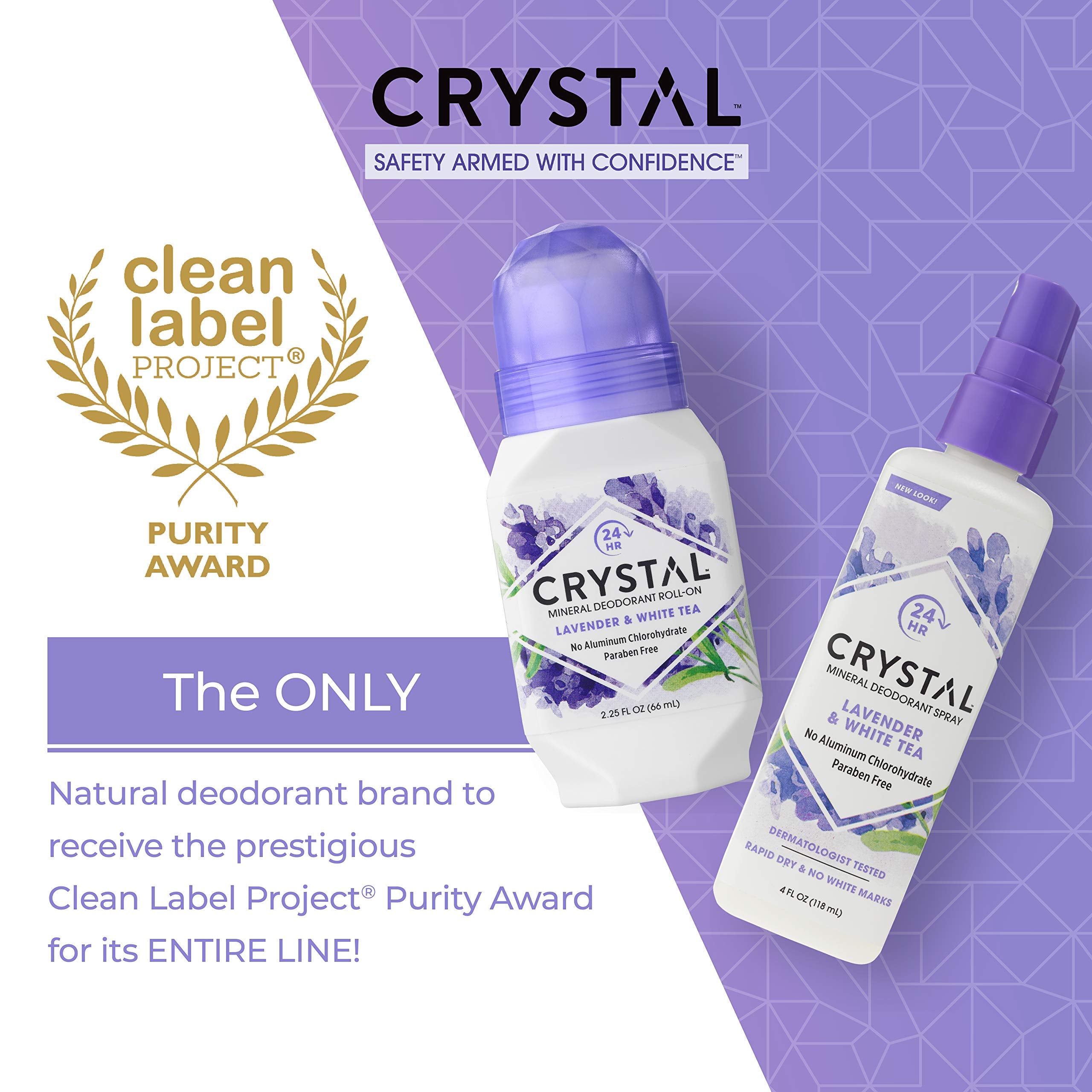 Crystal Essence CRYSTAL fast-drying formula leaves no residue on skin.