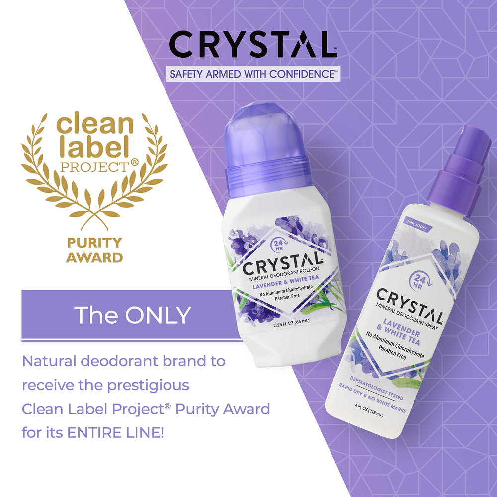 Crystal Essence CRYSTAL fast-drying formula leaves no residue on skin.