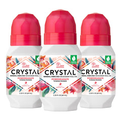 Crystal Essence Pomegranate packaging for mineral deodorant offers easy daily use and freshness.