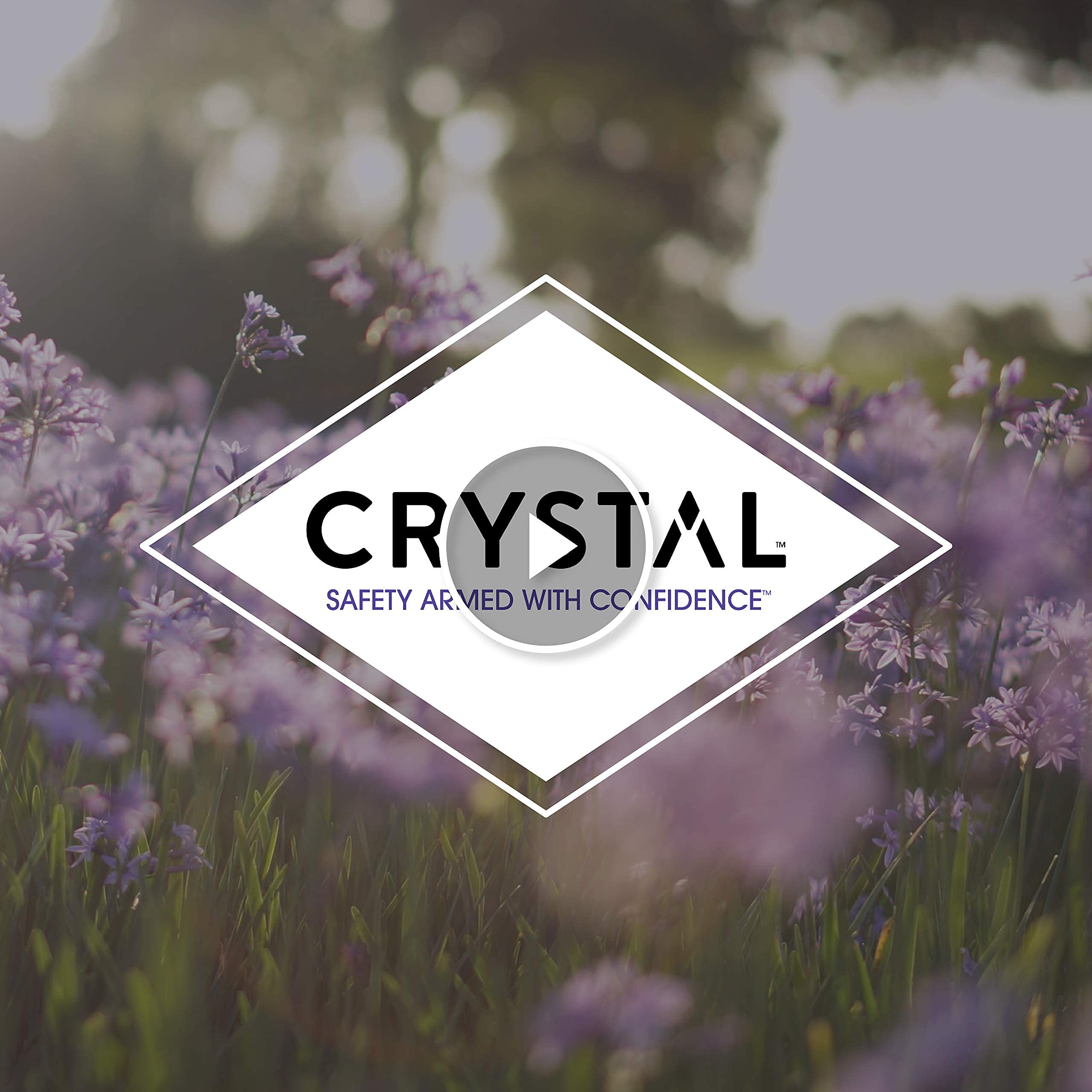 Crystal Essence Pomegranate roll-on application demonstrates fast-drying, non-sticky protection.