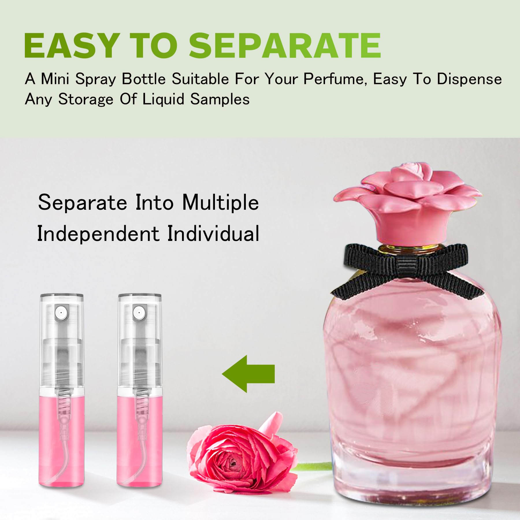 Csdtylh 60-pack mini spray bottles for sampling and sharing fragrances