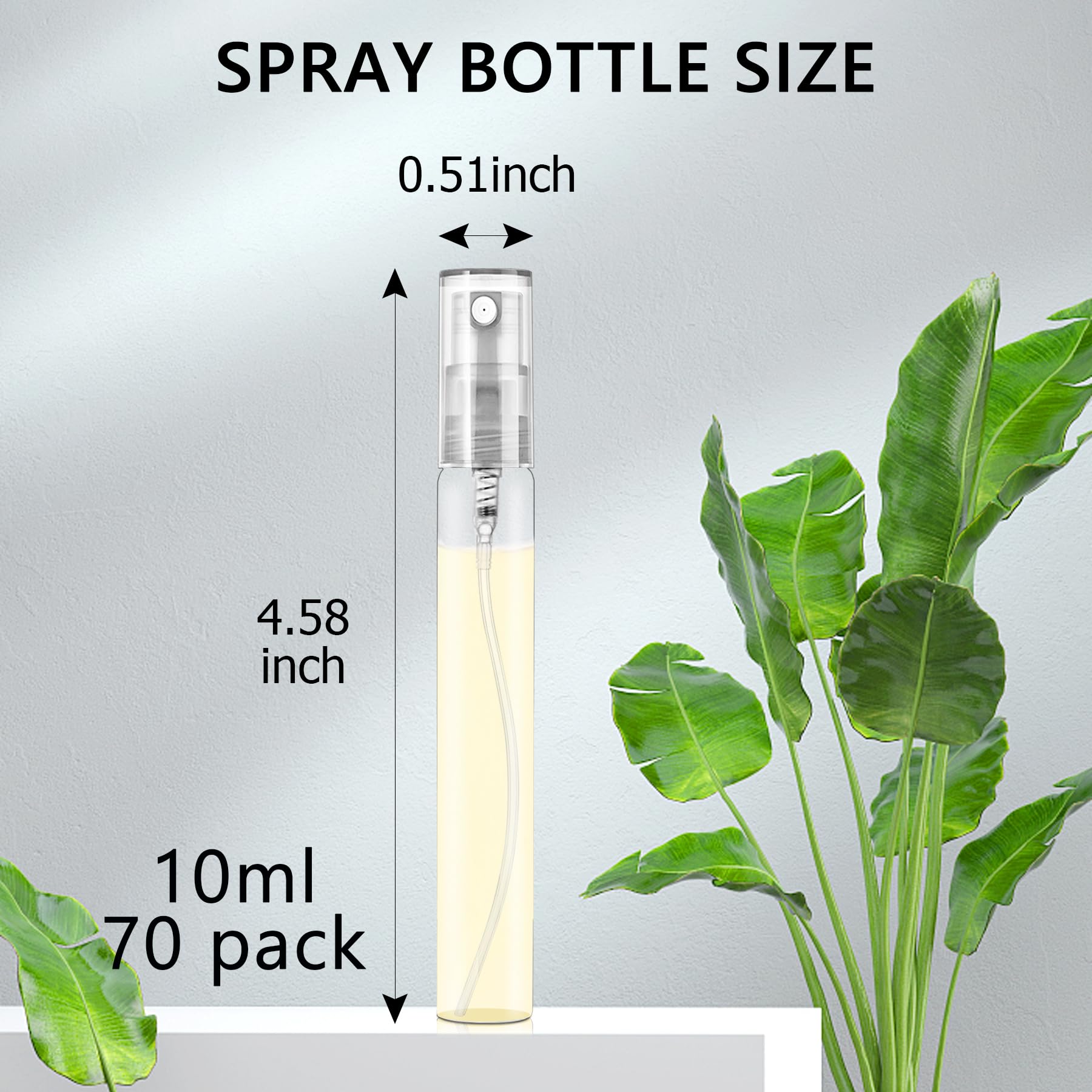 Csdtylh clear glass perfume bottle with cap and seal for leak-free travel.
