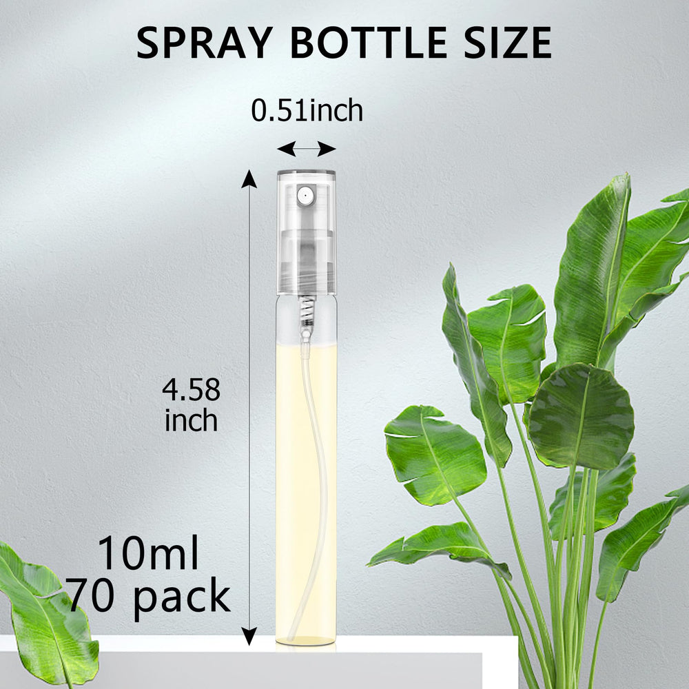 Csdtylh clear glass perfume bottle with cap and seal for leak-free travel.