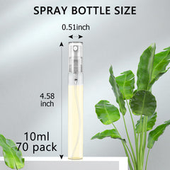 Csdtylh clear glass perfume bottle with cap and seal for leak-free travel.