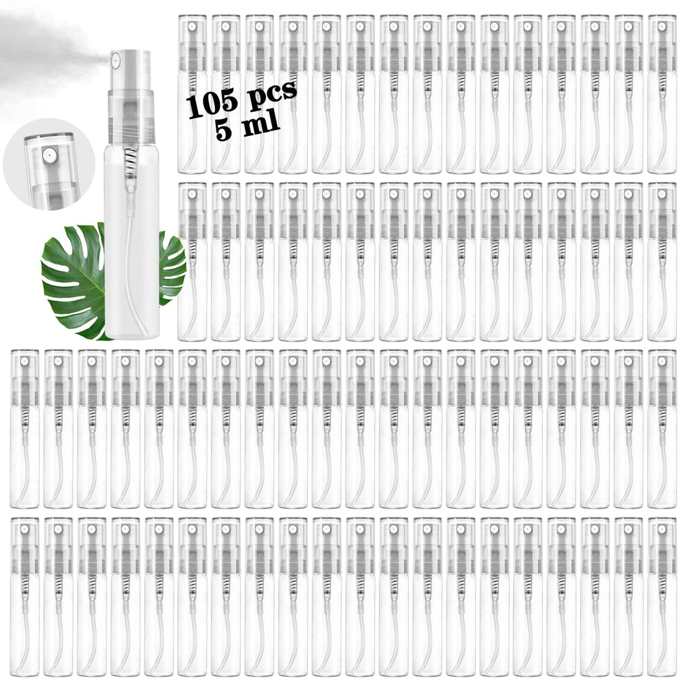 Csdtylh mini spray bottle packaging shows 105pcs set for convenient travel samples.