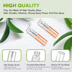 Csdtylh refillable 3ml spray bottle with leak-proof seal