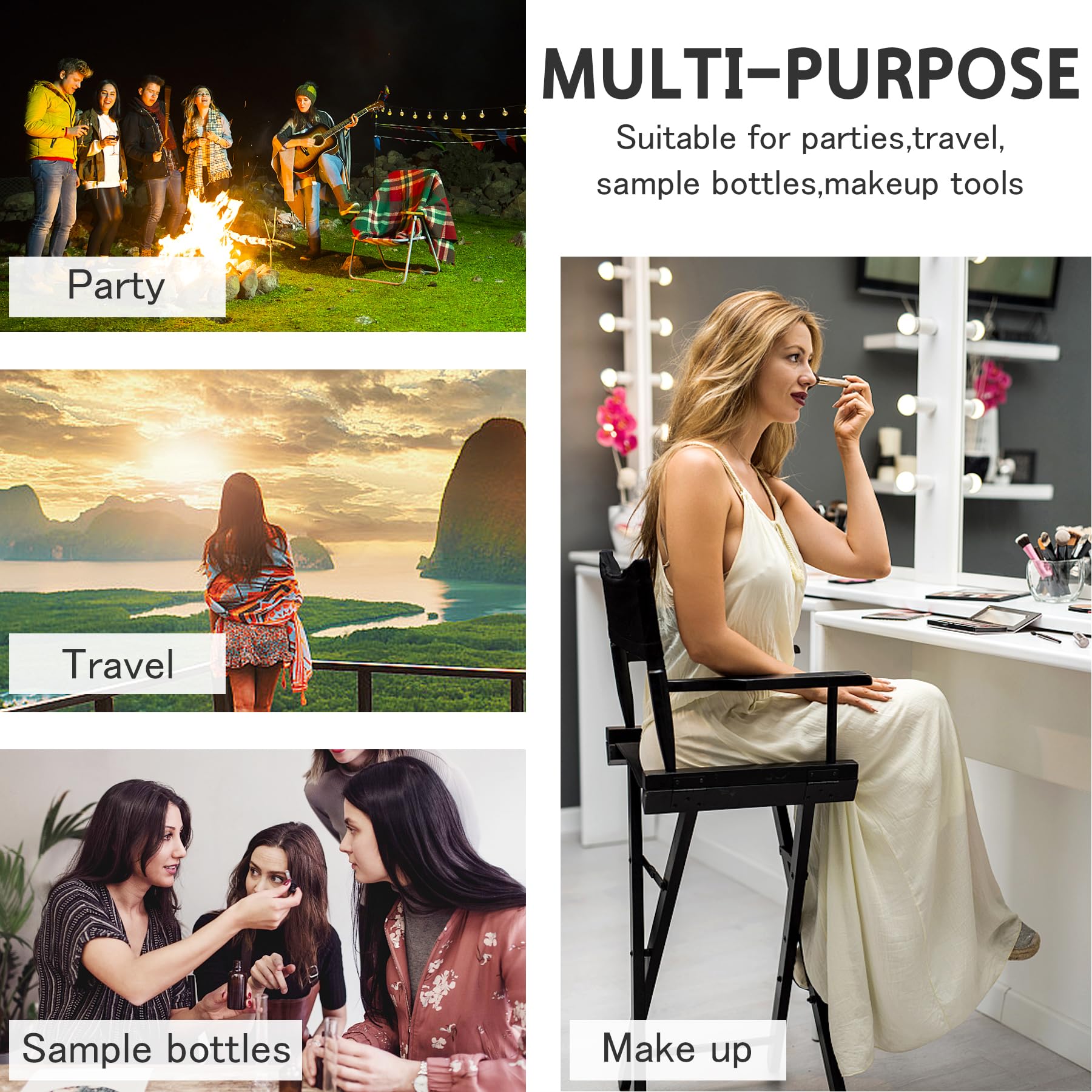 Csdtylh portable travel-size atomizer fits pockets and purses for on-the-go use.