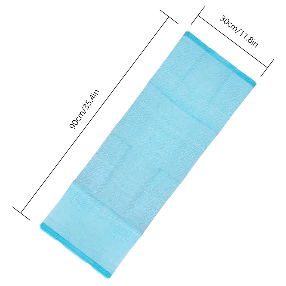 Cshangzei exfoliating towel shows rich lather for thorough cleansing.
