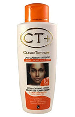 CT Clear Therapy Lotion bottle with carrot extracts for a flawless complexion and daily hydration.