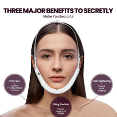 Cteart double chin machine showing V-face effect on the jawline.