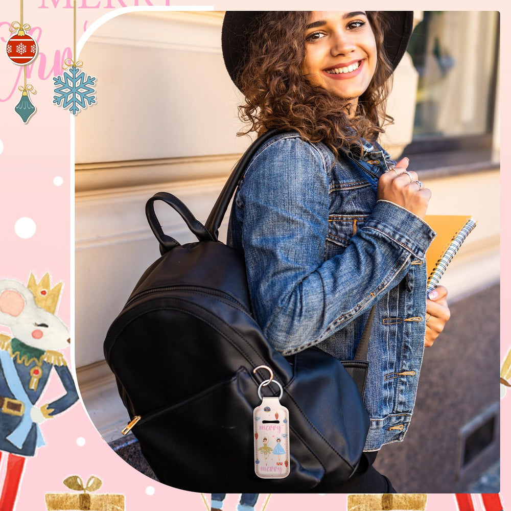 Ctosree 40-piece gift pack of Christmas lip balm pouches for gifting.