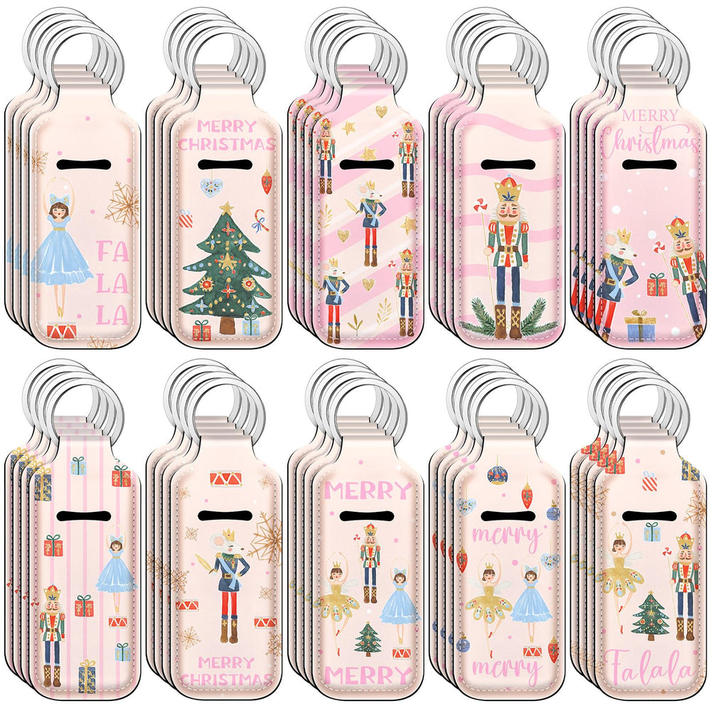 Ctosree Christmas lipstick holder clip with festive designs for quick access on the go.