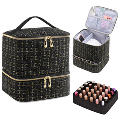 CTWWFS nail-polish-organizer-front-view shows portable, organized storage for travel-ready manicures