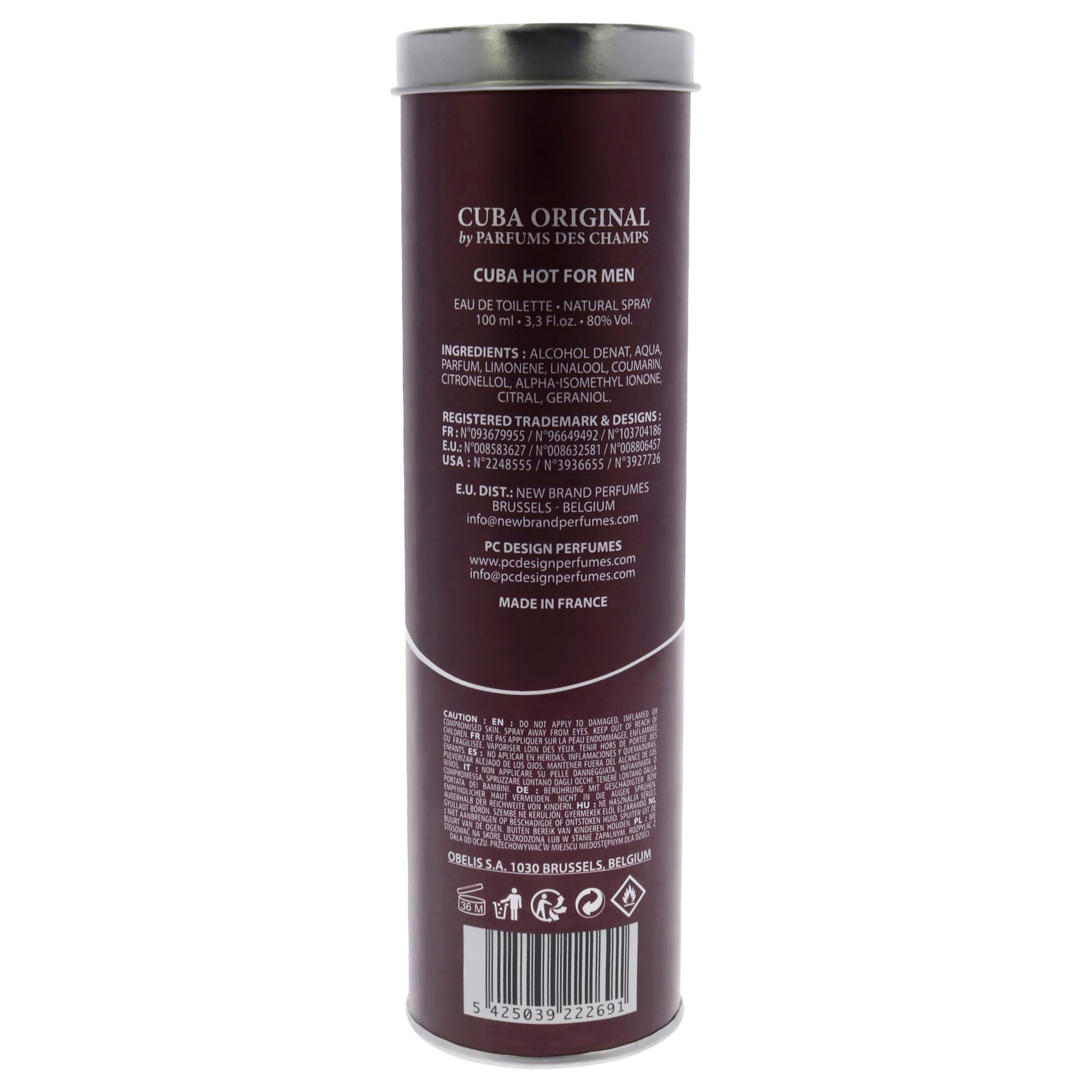 Cuba Hot for Men spray-dispense image showing easy application.