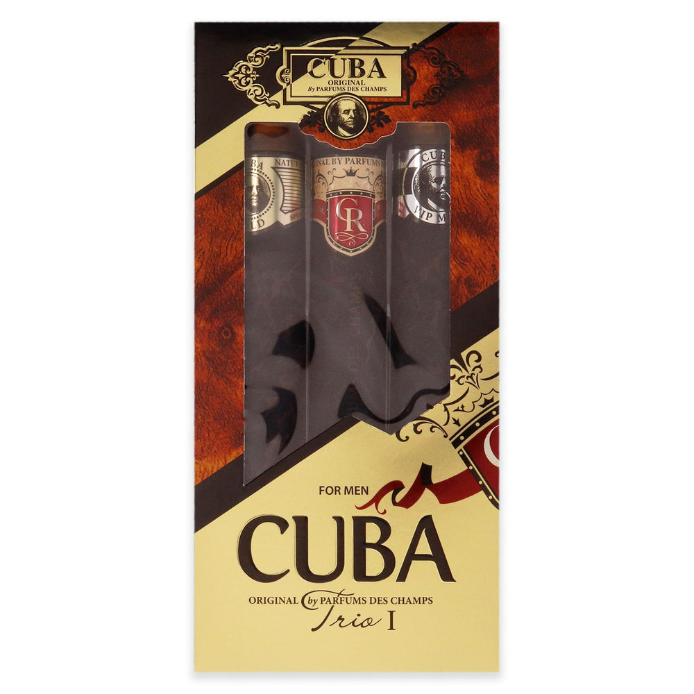 Cuba Trio Best 1 Gift Set three 1.17 oz EDTs for versatile fragrance options