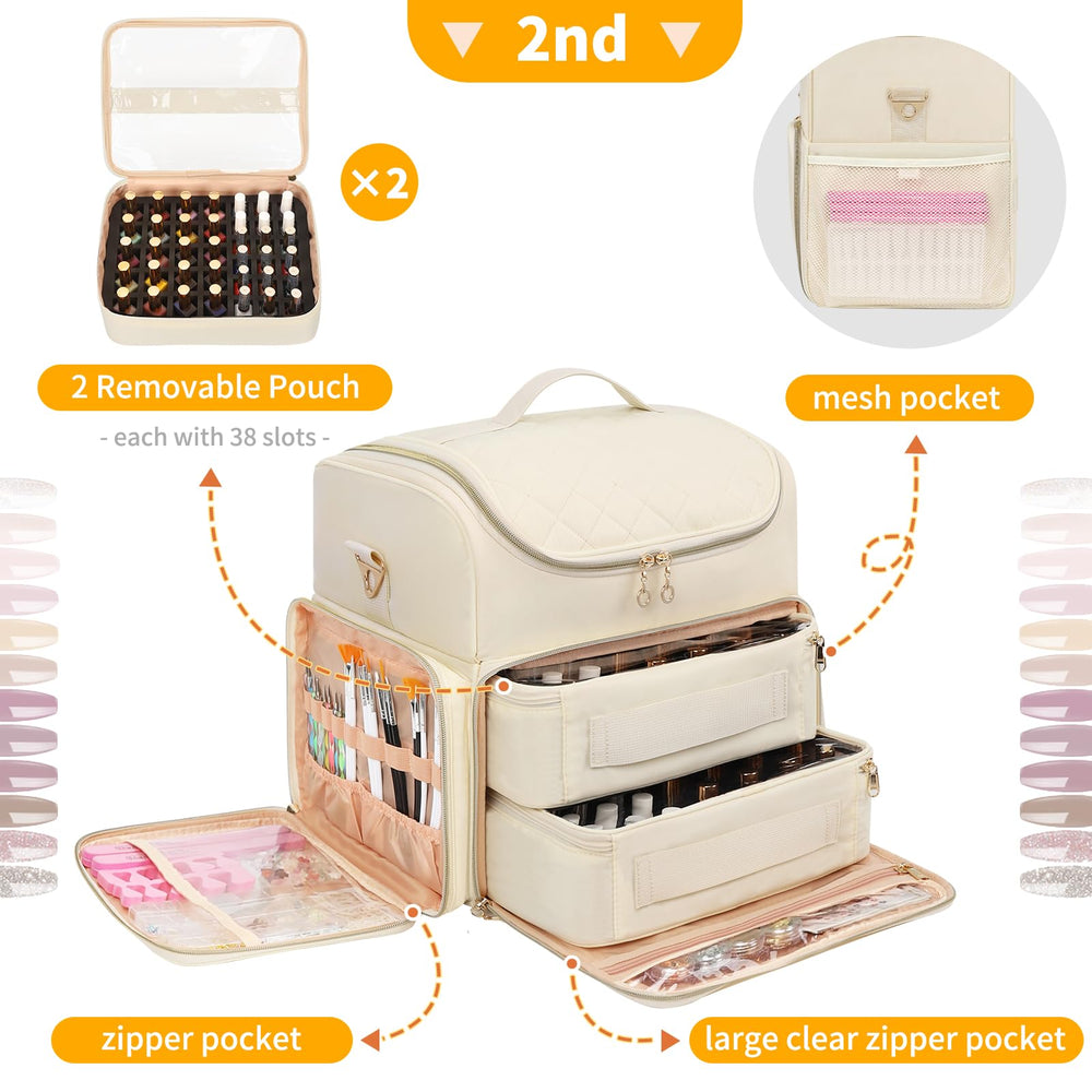 CUBETASTIC bag includes two removable pouches for versatile bottle sizes.