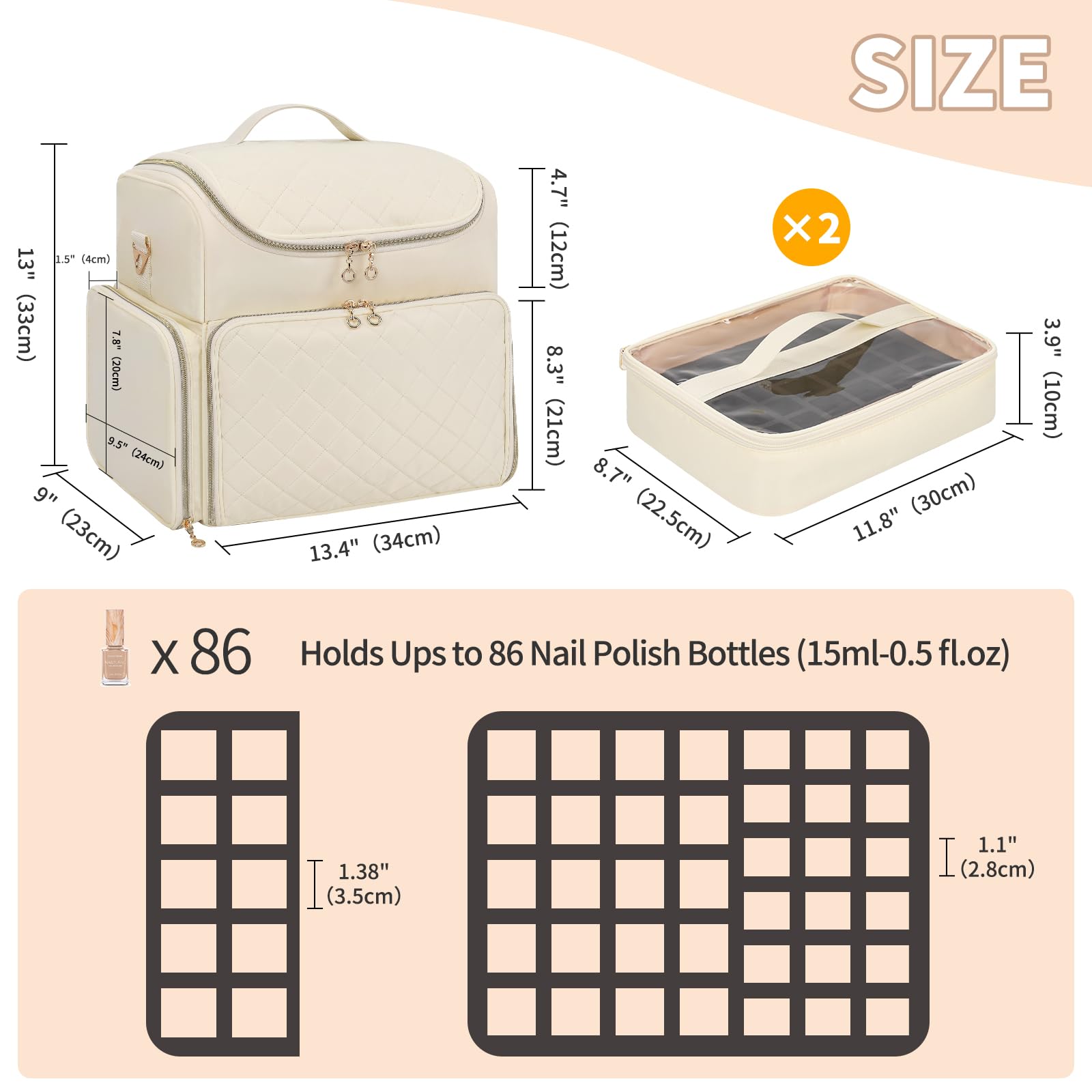 CUBETASTIC travel-ready bag features a luggage strap for secure transport.