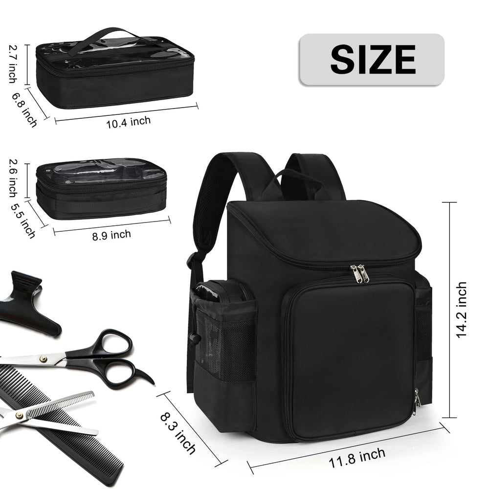 CUBETASTIC Hairstylist Traveling Bag adjustable dividers tailor space for different tools