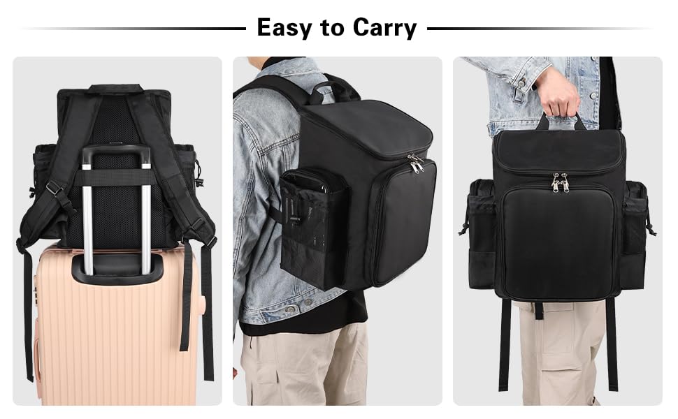 CUBETASTIC Hairstylist Traveling Bag backpack-style carry for comfortable all-day use