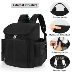 CUBETASTIC Hairstylist Traveling Bag heat-resistant lining protects hot tools during transit