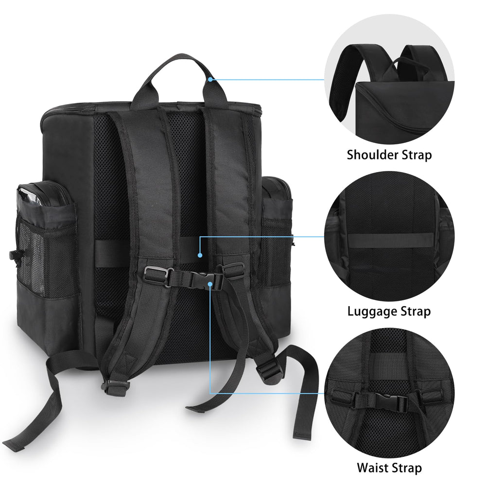 CUBETASTIC Hairstylist Traveling Bag inside organizer bags simplify small-item storage