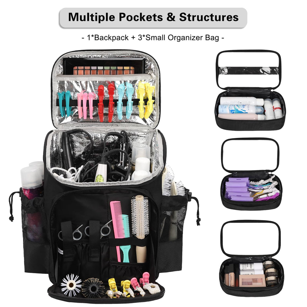CUBETASTIC Hairstylist Traveling Bag side pockets keep frequently used tools within reach