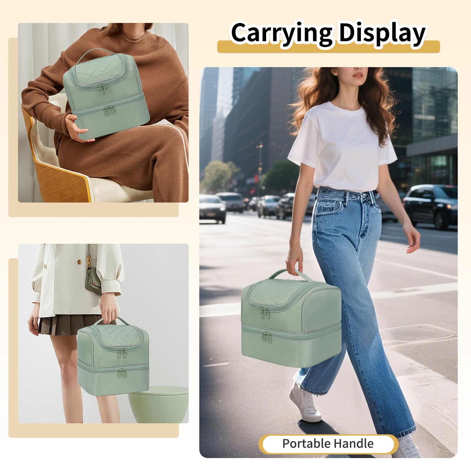 CUBETASTIC nail kit bag interior holds tools and accessories in clean layout