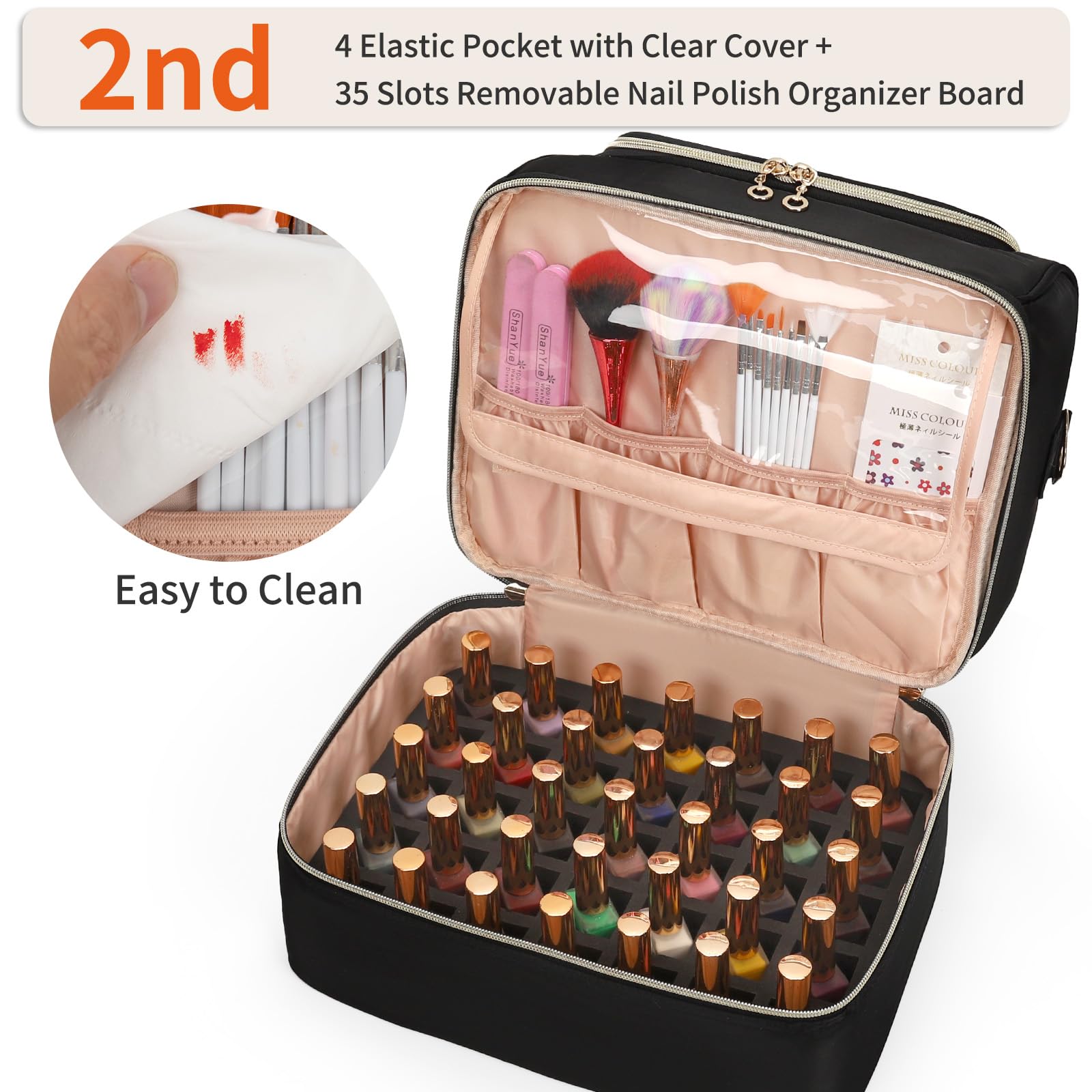 CUBETASTIC holds up to 45 bottles with lamp and tools secured.