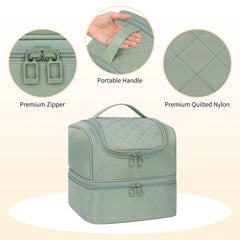 CUBETASTIC case with dedicated nail lamp section, organized storage for tech and bottles
