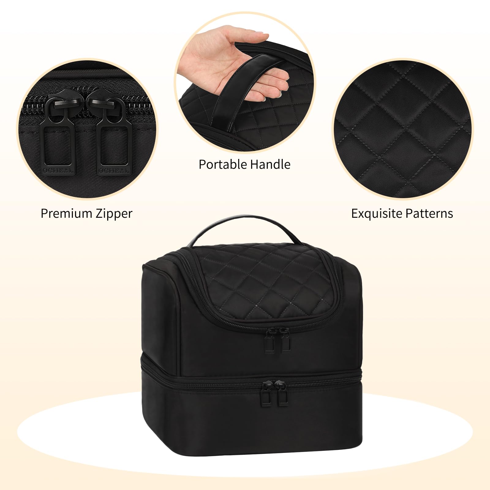 CUBETASTIC LED lamp pocket view fits a compact nail lamp for travel