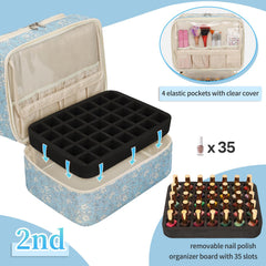 CUBETASTIC nail lamp pocket and adjustable divider for different sizes