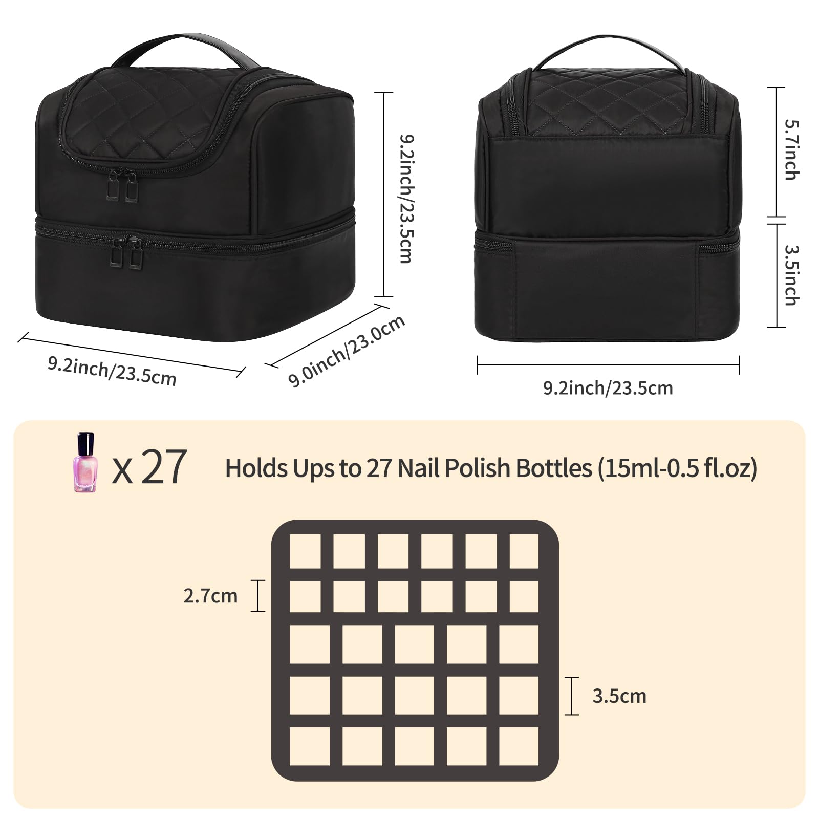 CUBETASTIC lower compartment view holds 35 bottles and tools tidy setup