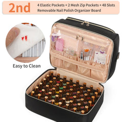 CUBETASTIC lower layer holds 48 bottles plus elastic pockets for tools