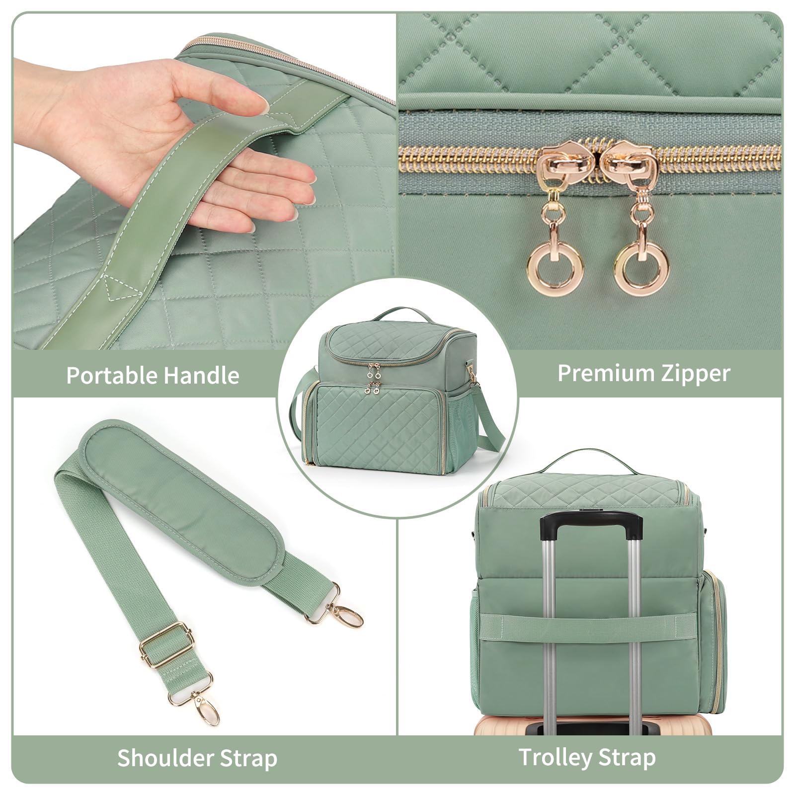 CUBETASTIC travel-ready case with handle and adjustable shoulder strap.