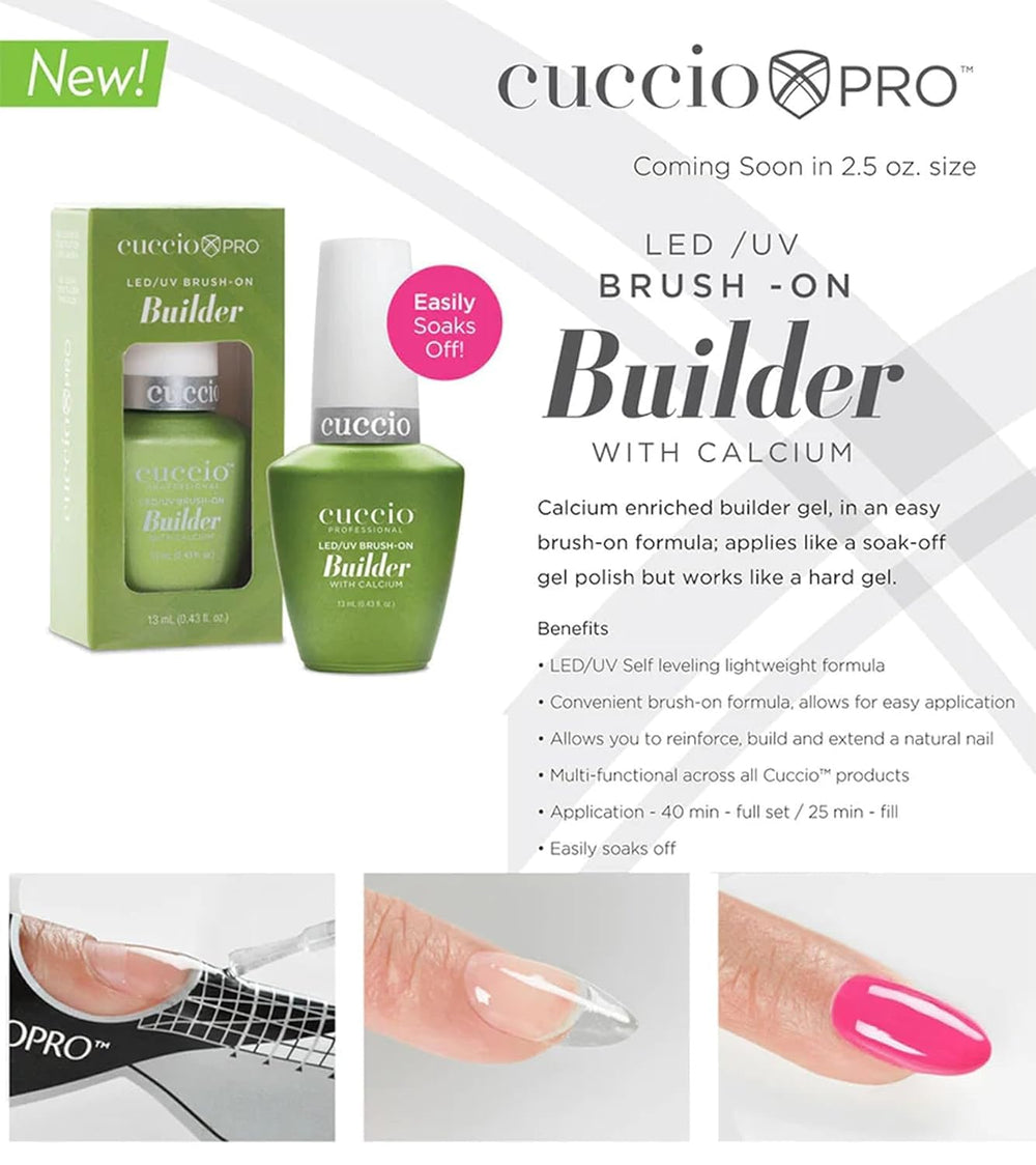 Cuccio LED/UV curing system speeds up nail drying and shaping.