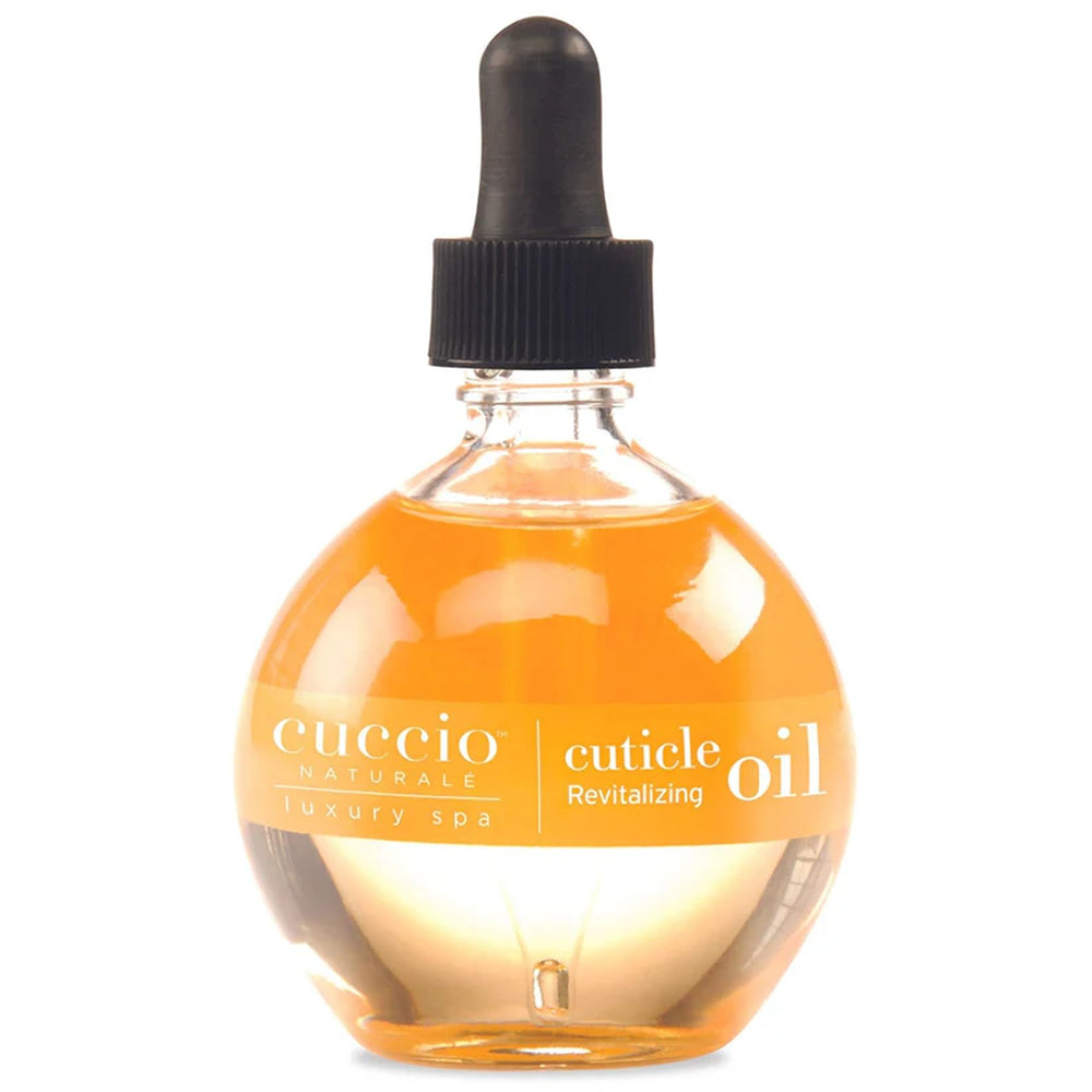 Cuccio bottle front packaging showing product and benefits