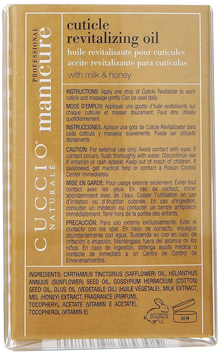 Cuccio cold-pressed oils ingredients showcasing natural formulation