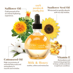 Cuccio Naturale Aceite Revitalizante Cutículas: aplicador rodillo para uso rápido y cómodo.