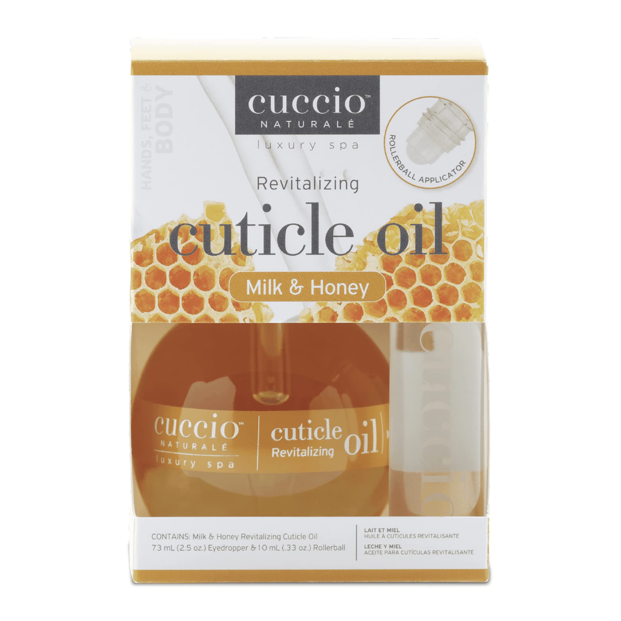 Cuccio Naturale Aceite Revitalizante Cutículas: empaque elegante ideal para regalo o exhibir.