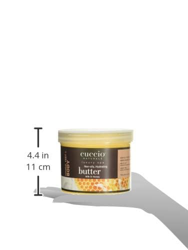 Cuccio Naturale close-up of milk and honey ingredients emphasizes soothing nourishment