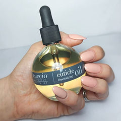 Cuccio Naturale cuticle oil application demonstrates easy brush-on use and quick absorption
