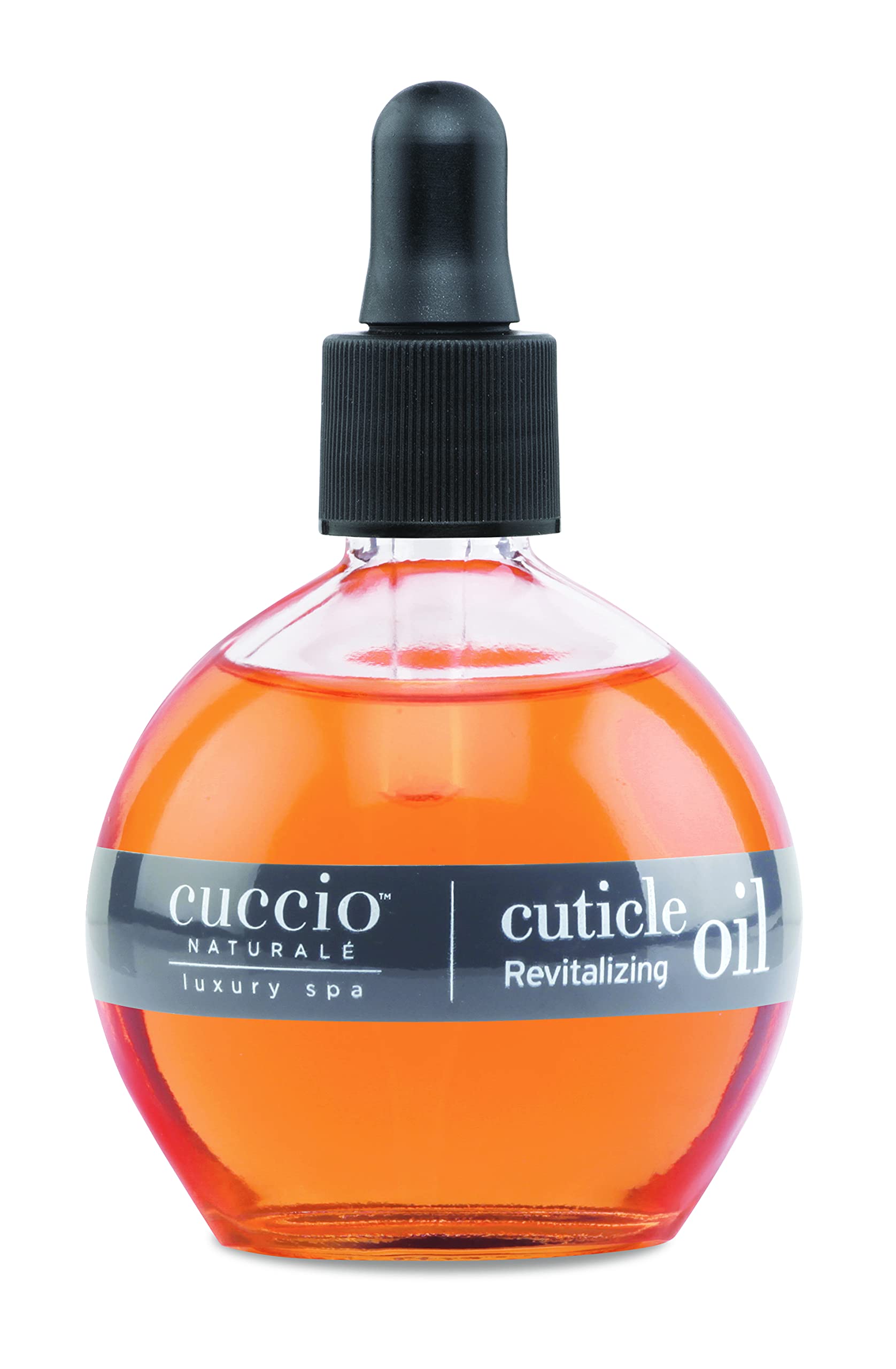 Cuccio Naturale cuticle oil bottle mango bergamot for at-home spa hydration