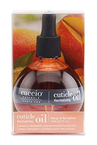 Cuccio Naturale cuticle oil closeup showing glossy shine and hydration