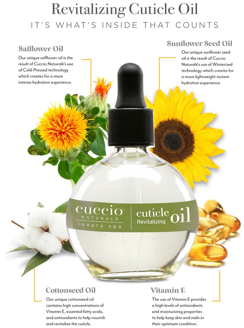 Cuccio Naturale Cuticle Oil overnight application demonstrates easy, nourishing routine.