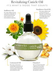 Cuccio Naturale Cuticle Oil overnight application demonstrates easy, nourishing routine.