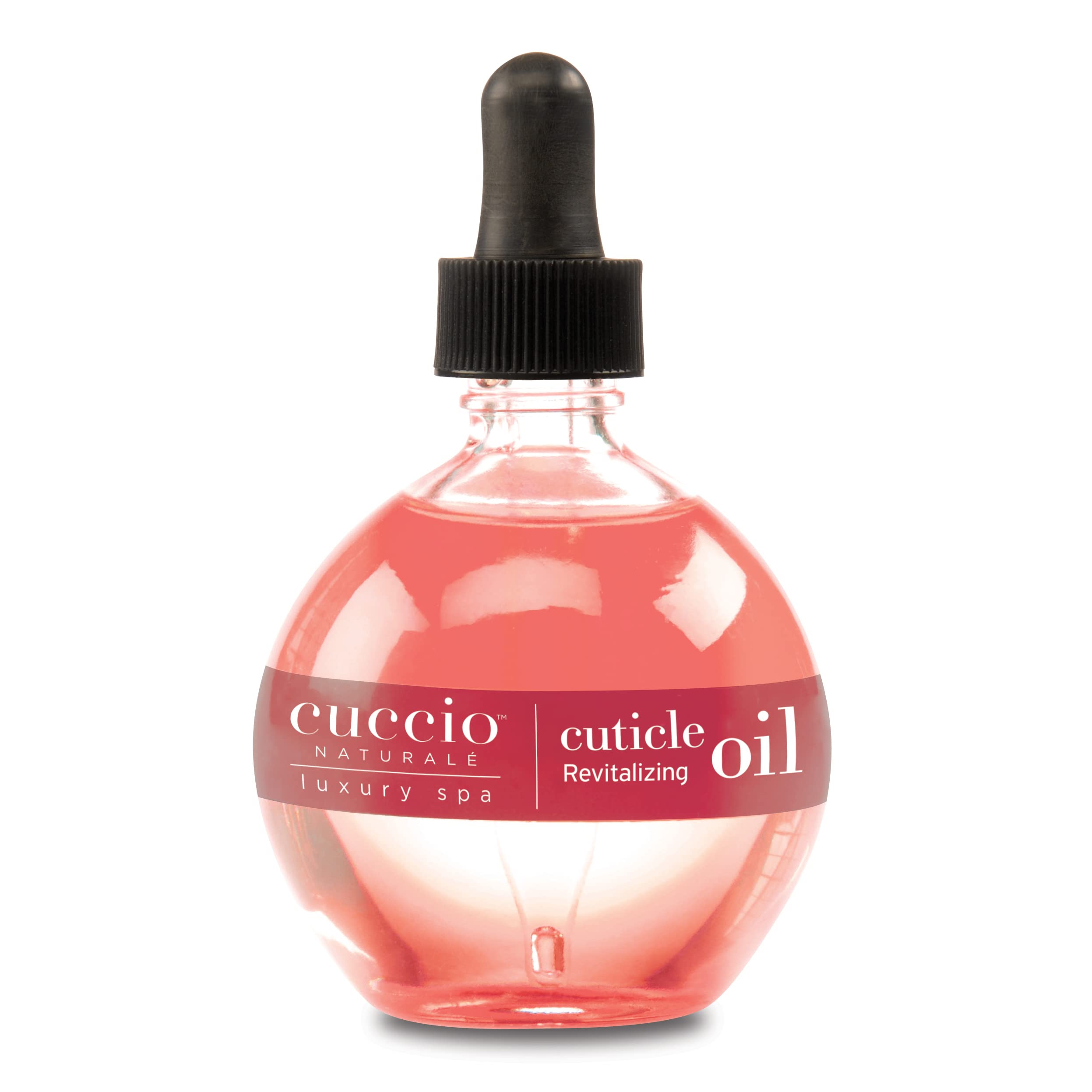 Cuccio Naturale Revitalizing Cuticle Oil bottle close-up demonstrating fast-absorbing hydration.