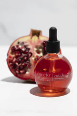 Cuccio Naturale Revitalizing Cuticle Oil applied overnight on nails for potential strengthening.