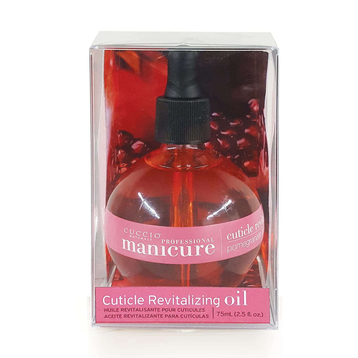 Cuccio Naturale Revitalizing Cuticle Oil scent of pomegranate and fig enhances home routine.