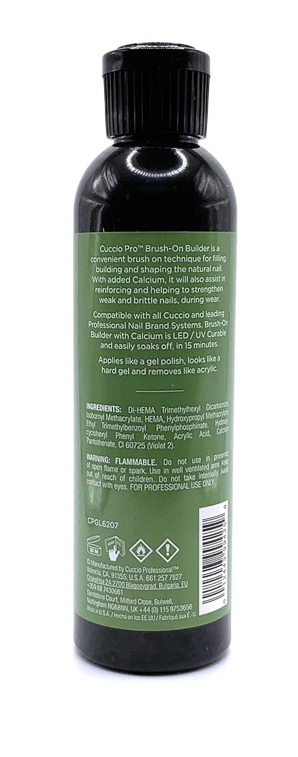 Cuccio Pro Builder Gel calcium self-leveling application demonstration.
