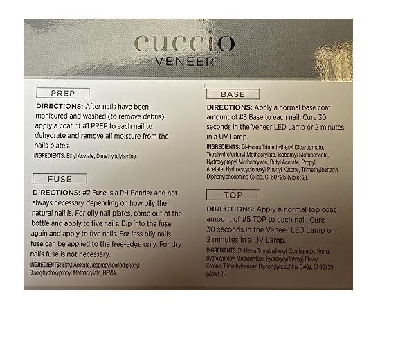 Cuccio Veneer provides chip-resistant wear for long-lasting manicures